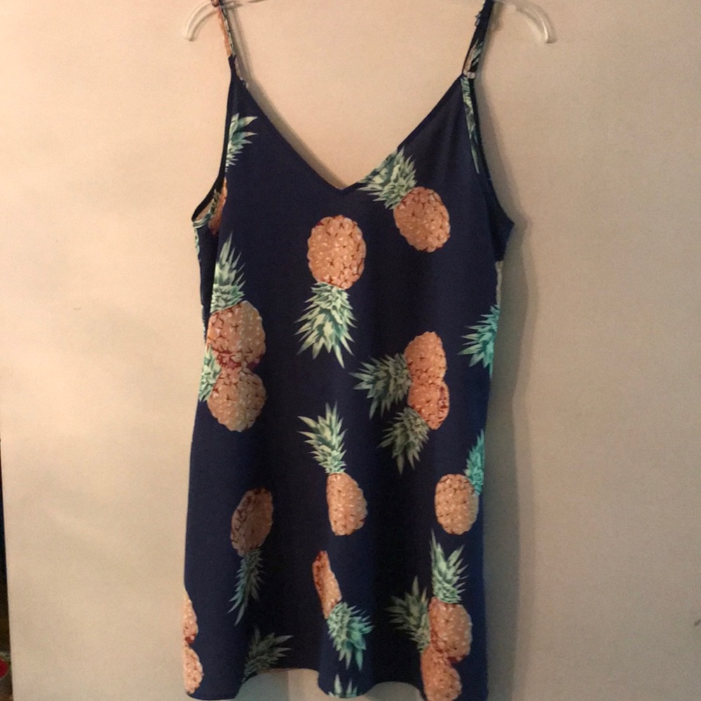 Pineapple Slip Dress Size Medium